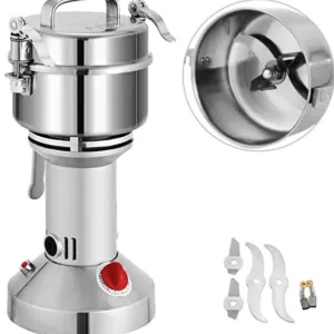 SLIVERS CRIEST Electric Grain Mill Food Grade Stainless Steel Grinding Machine for Grain, SC-150G| FLARE.