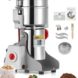 Türkiye 800G Grain Grinder 3000W High-Speed Commercial Multifunction Crusher (Silver)