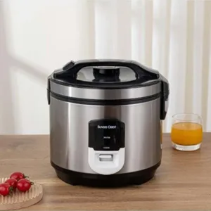 SLIVERS CRIEST 4L Electric Rice Cooker 750W SC-750S - Non-Stick & Keep Warm - Silver