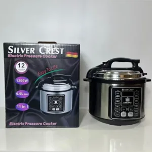 Silver Crest 220V 1000W Stainless Steel Electric Pressure Cooker 6L Non-Stick Inner Pot LED Display