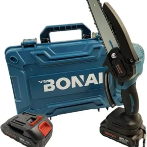Bonai 36V Rechargeable Mini Chain Saw Cordless Handheld Electric Chainsaw with 2 Batteries for Tree
