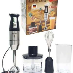 Silver Crest Stainless Steel Heavy Duty 4 In 1 Handheld Blender