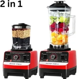 Silver Crest 4500W Electric Blender – 2-in-1 Blender & Grinder, 2L