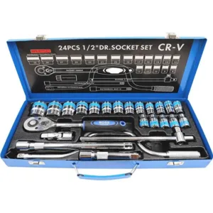Boss 24 Pieces Socket Set 1/2" Master Drive CRV Impact Socket Set.
