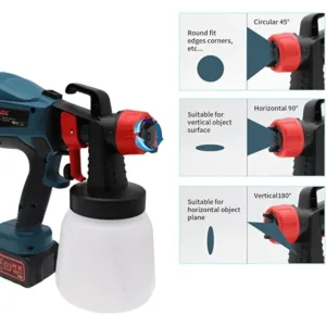 Boss UltimatePro 1000 ml HVLP Paint Sprayer - Advanced Technology with Jog Wheel Control, Detachable 4 1 org zoom 20 1