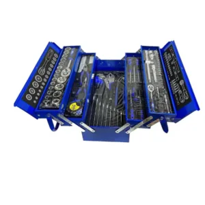 Generic 85PCS Tool Box Set with Screwdrivers, Wrenches, Pliers, Ratchet, Knife & Measuring Tape