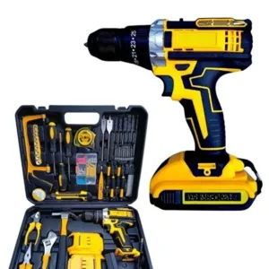 Boss High-Power 21V Cordless Drill Driver, 1350RPM, Pistol Grip