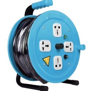 Socket Wire Cable Portable Coil 4-Outlet Extension Cord Reel Leakage protection Winding Reel Power Socket Cable Reel