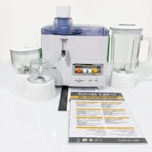 Slivers Criest 4-in-1 Food Processor (DX-176-4) - Juicer Extractor, Blender, Mill & Mincer Set