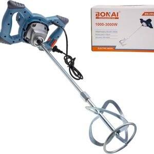 BONAI Electric Power Mixer 1000–3000W Variable Speed Heavy Duty Mixing Tool for Cement Paint Mortar Adhesive with Paddle, 220–240V Construction Mixer BN-HK86