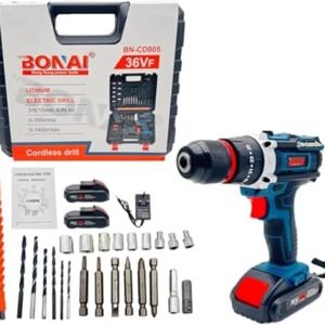 Bonai 36V Cordless Impact Drill Kit with Dual Batteries - Your All-in-One Solution for Precision Metal, Wood, and Wall Drilling, and Effortless Screwdriving, Perfect for Home and Office Projects