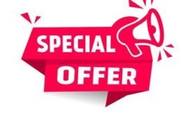 special-offer-banner-label-icon-with-megaphone-flat-design-illustration-on-white-background-vector